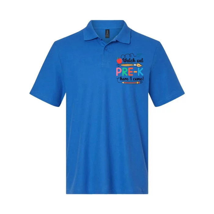 Watch Out PreK Here I Come Team PreK Gift Softstyle Adult Sport Polo