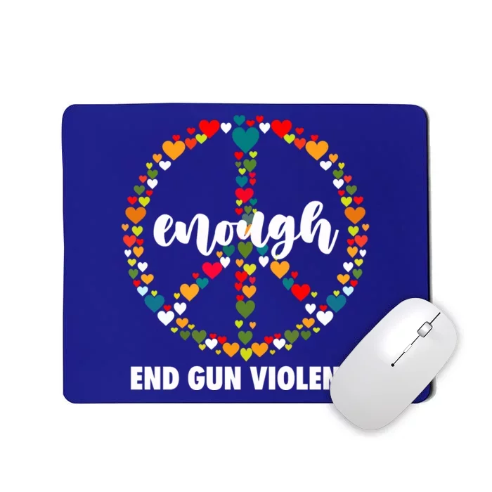 Wear Orange Peace Sign Enough End Gun Violence Mousepad