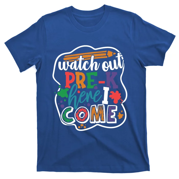 Watch Out Preschool Here I Come Back To School PreK Gift T-Shirt