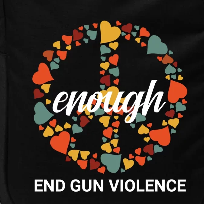 Wear Orange Peace Sign Enough End Gun Violence Impact Tech Backpack