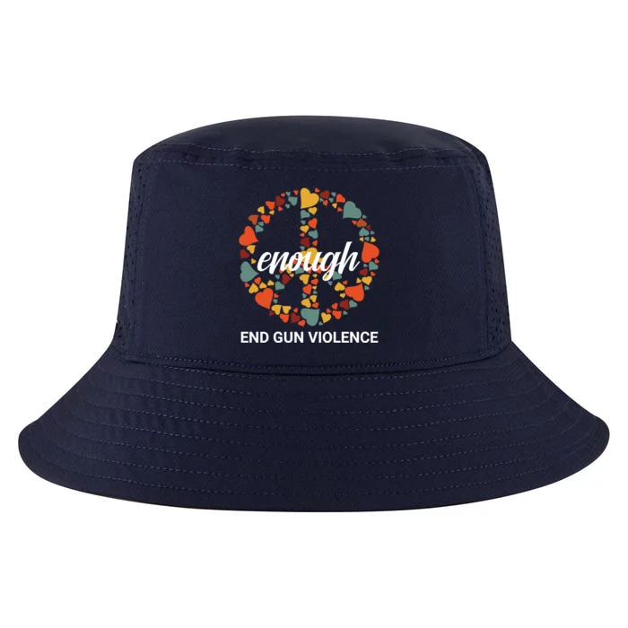 Wear Orange Peace Sign Enough End Gun Violence Cool Comfort Performance Bucket Hat