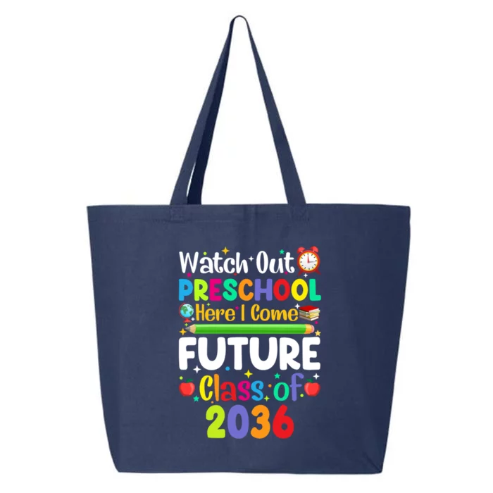 Watch Out Preschool Here I Come Funny Back To School Gift 25L Jumbo Tote