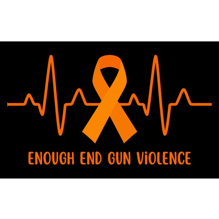 Wear Orange Peace Sign Enough End Gun Violence Bumper Sticker