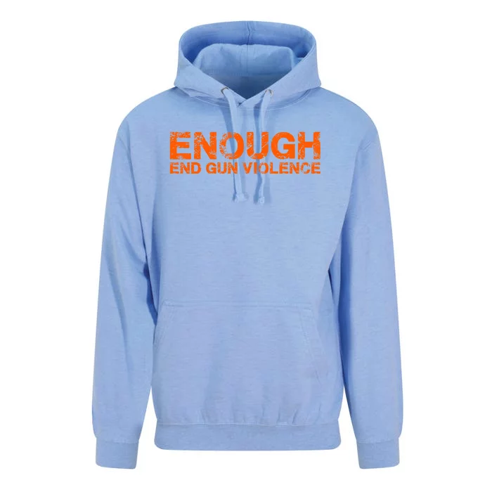 Wear Orange Peace Sign Enough End Gun Violence Unisex Surf Hoodie