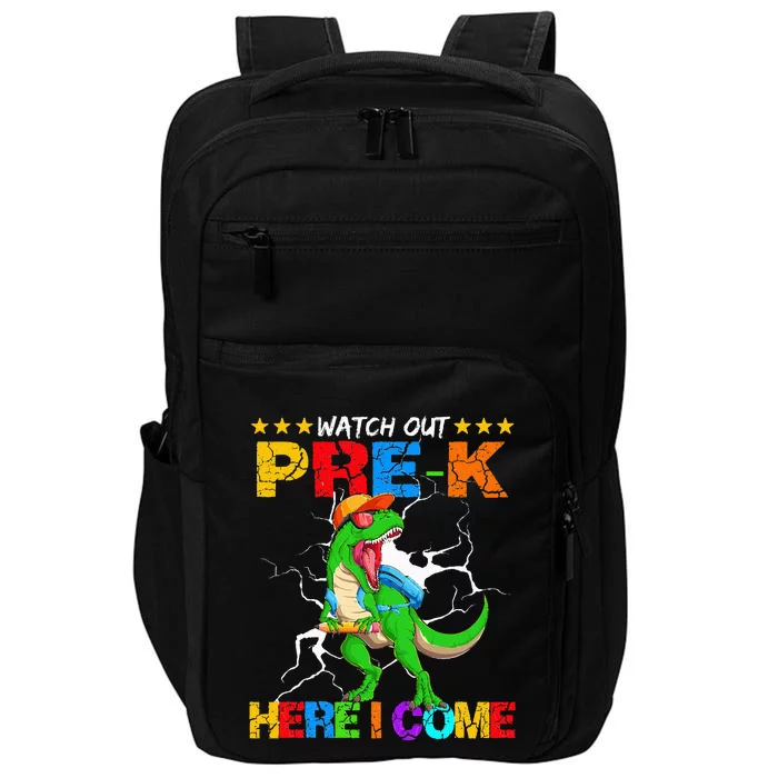 Watch Out Prek Here I Come Dinosaur Back To School Impact Tech Backpack