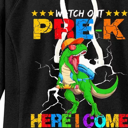 Watch Out Prek Here I Come Dinosaur Back To School Women's Fleece Hoodie