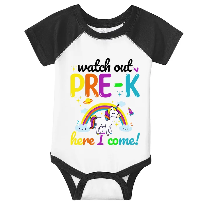 Watch Out PreK Here I Come Pre K Infant Baby Jersey Bodysuit