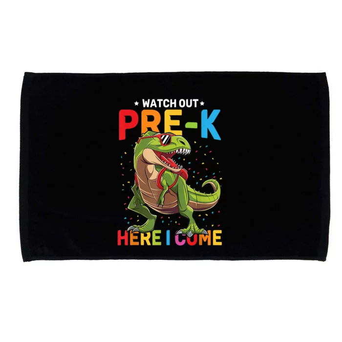 Watch Out PreK Here I Come Dinosaur Back To School Cool Gift Microfiber Hand Towel