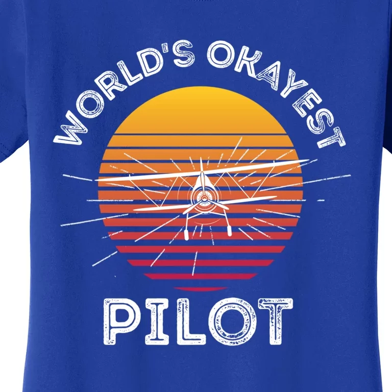 Worlds Okayest Pilot Gift Women's T-Shirt