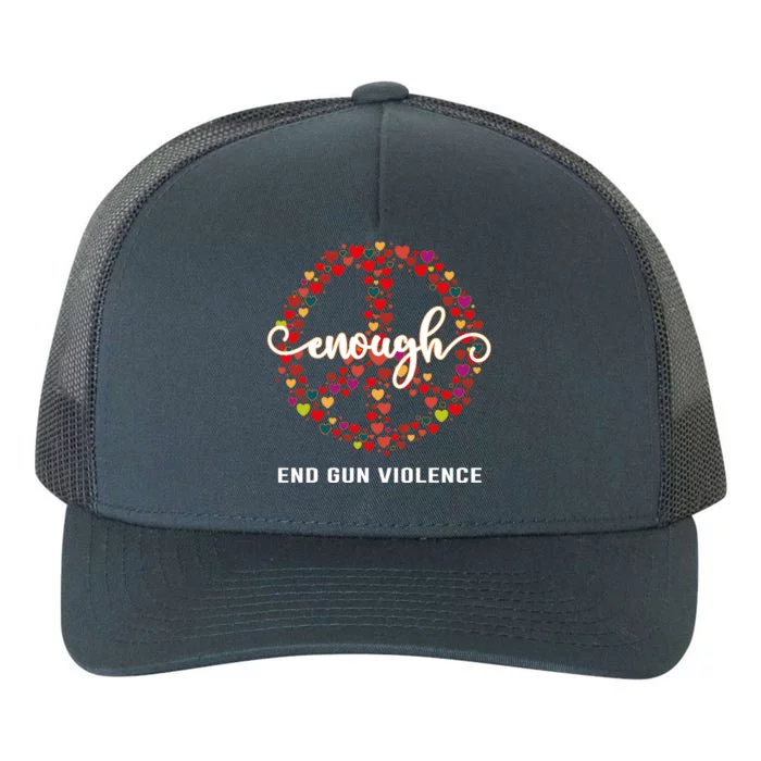 Wear Orange Peace Sign Enough End Gun Violence Yupoong Adult 5-Panel Trucker Hat