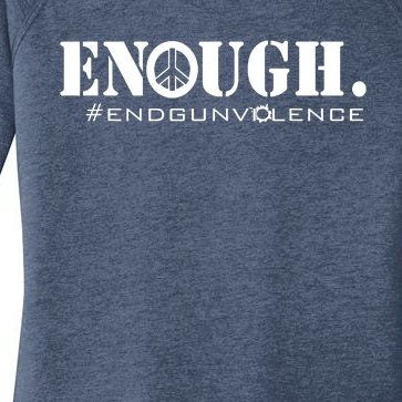 Wear Orange Peace Sign Enough End Gun Violence Women’s Perfect Tri Tunic Long Sleeve Shirt