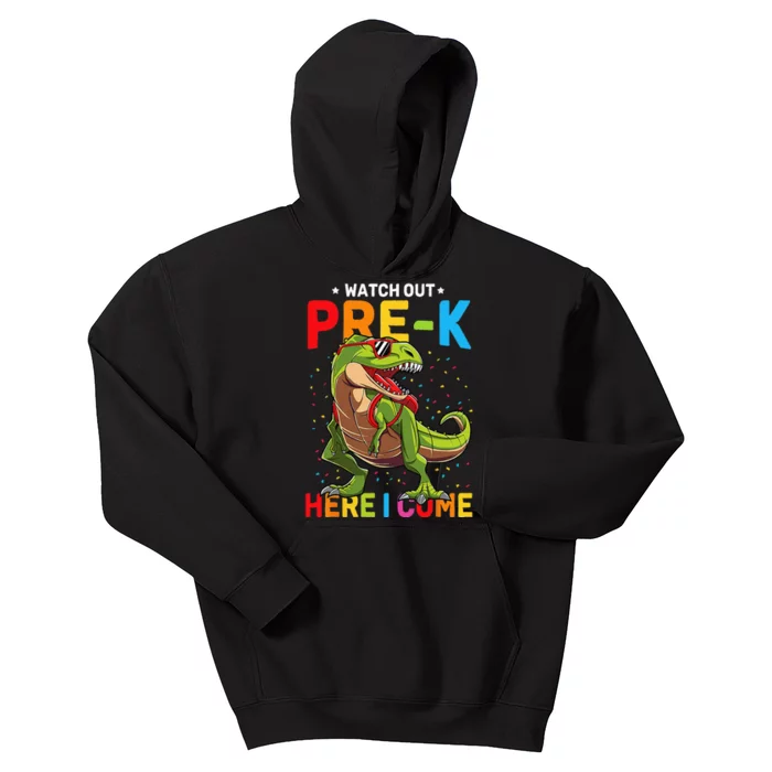 Watch Out PreK Here I Come Dinosaur Back to School Kids Hoodie