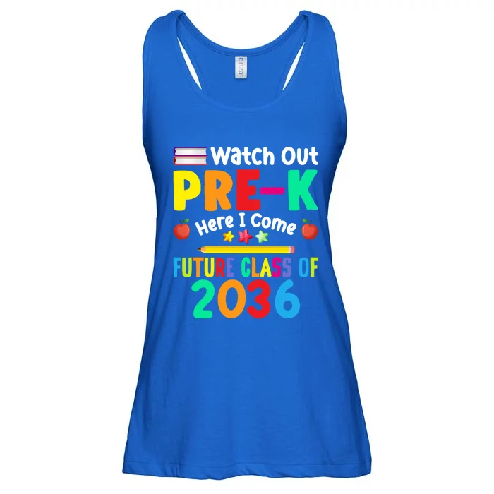 Watch Out PreK Here I Come Future Class Of 2036 Students Gift Ladies Essential Flowy Tank