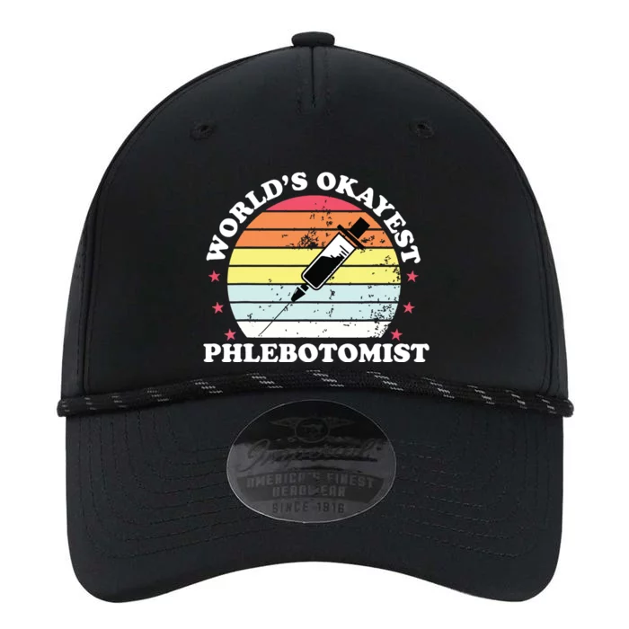 Worlds Okayest Phlebotomist Funny Phlebotomy Women Girl Performance The Dyno Cap