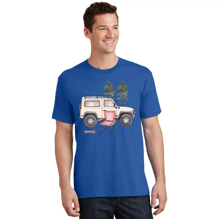 Watercolor Off Road Camping Crew Road Trip Gift T-Shirt