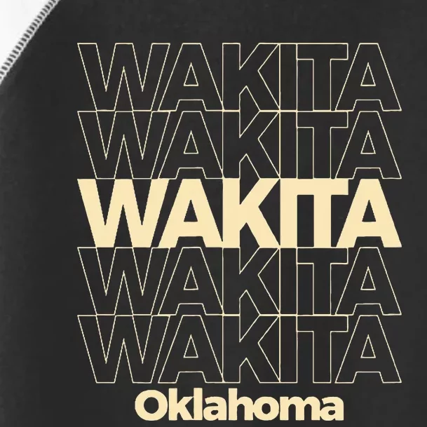 Wakita Oklahoma Repeating Text Toddler Fine Jersey T-Shirt