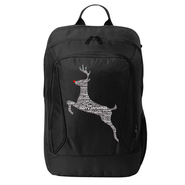 Wordy Reindeer Christmas City Backpack