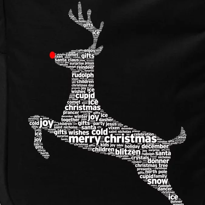 Wordy Reindeer Christmas Impact Tech Backpack