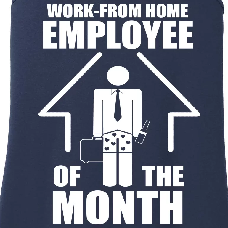 Work From Home Employee Of The Month Ladies Essential Tank