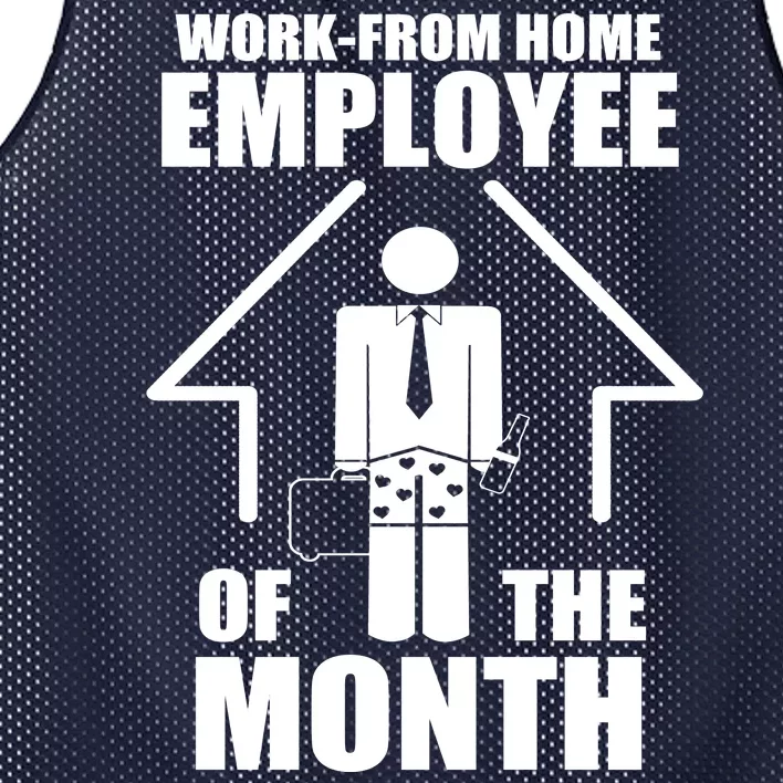 Work From Home Employee Of The Month Mesh Reversible Basketball Jersey Tank