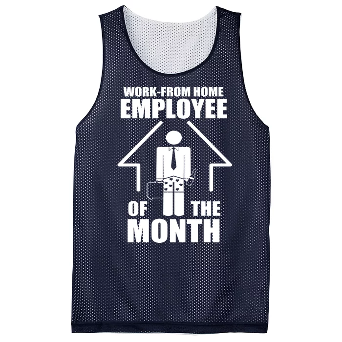 Work From Home Employee Of The Month Mesh Reversible Basketball Jersey Tank