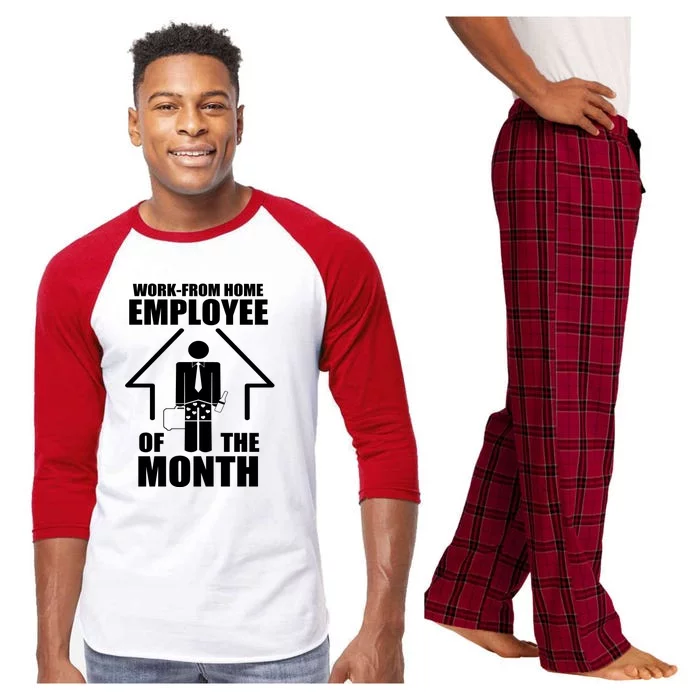 Work From Home Employee Of The Month Raglan Sleeve Pajama Set