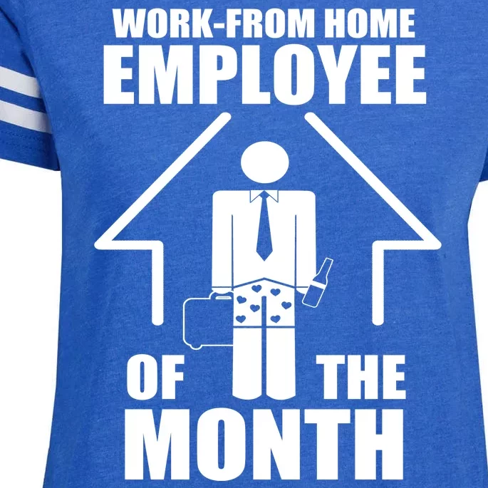 Work From Home Employee Of The Month Enza Ladies Jersey Football T-Shirt