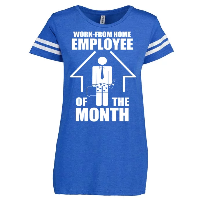 Work From Home Employee Of The Month Enza Ladies Jersey Football T-Shirt