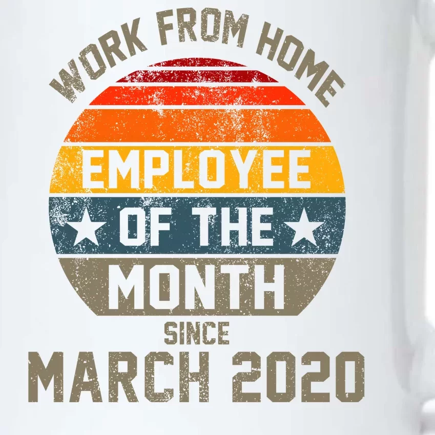 Work From Home Employee Of The Month Funny Pandemic Black Color Changing Mug