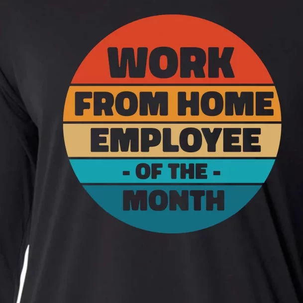 Work From Home Employee Of The Month Retro Cooling Performance Long Sleeve Crew