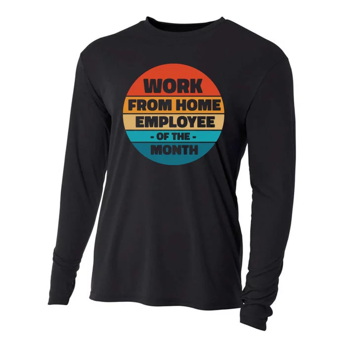 Work From Home Employee Of The Month Retro Cooling Performance Long Sleeve Crew