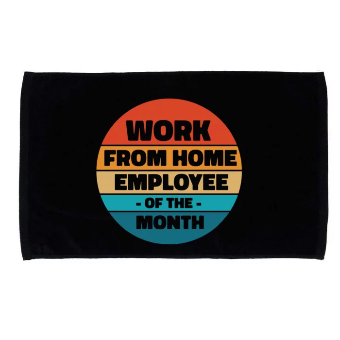 Work From Home Employee Of The Month Retro Microfiber Hand Towel