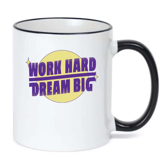 Work Hard Dream Big Black Color Changing Mug