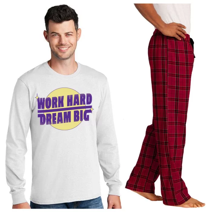 Work Hard Dream Big Long Sleeve Pajama Set