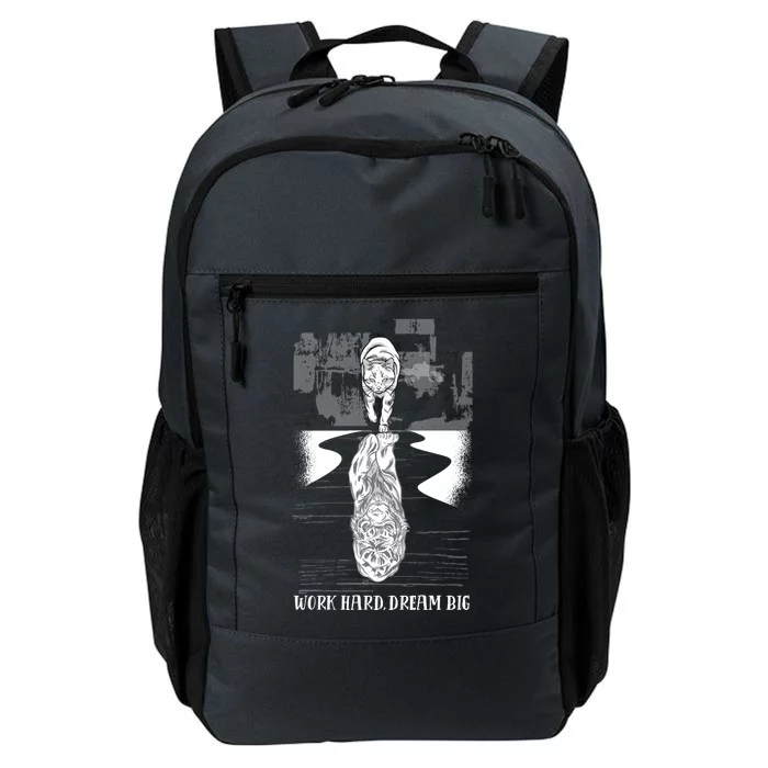 Work Hard Dream Big Tiger Daily Commute Backpack