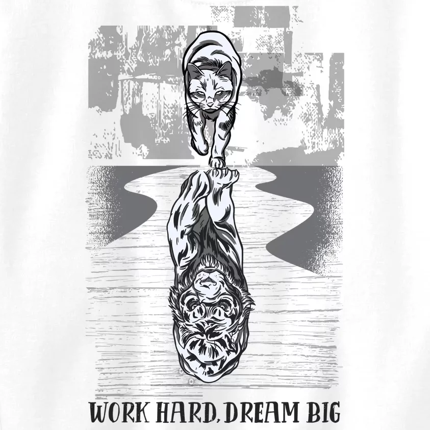 Work Hard Dream Big Tiger Kids Sweatshirt