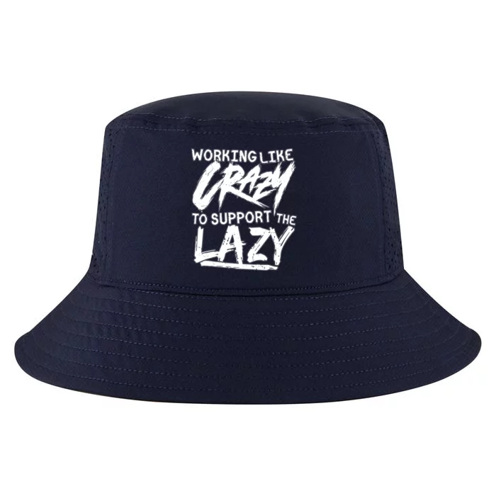 Working Like Crazy To Support The Lazy Cool Comfort Performance Bucket Hat