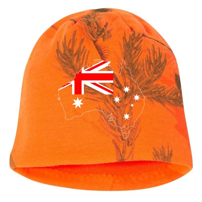 World Australia Map Flag Kati - Camo Knit Beanie