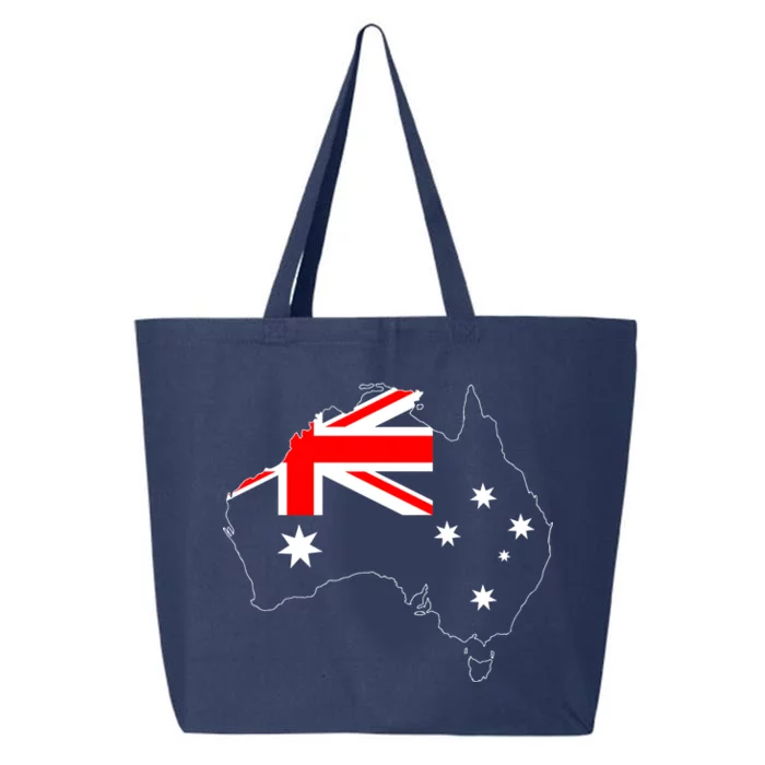 World Australia Map Flag 25L Jumbo Tote