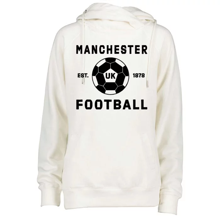 World Classic Soccer Football Arch Cup Manchester Womens Funnel Neck Pullover Hood