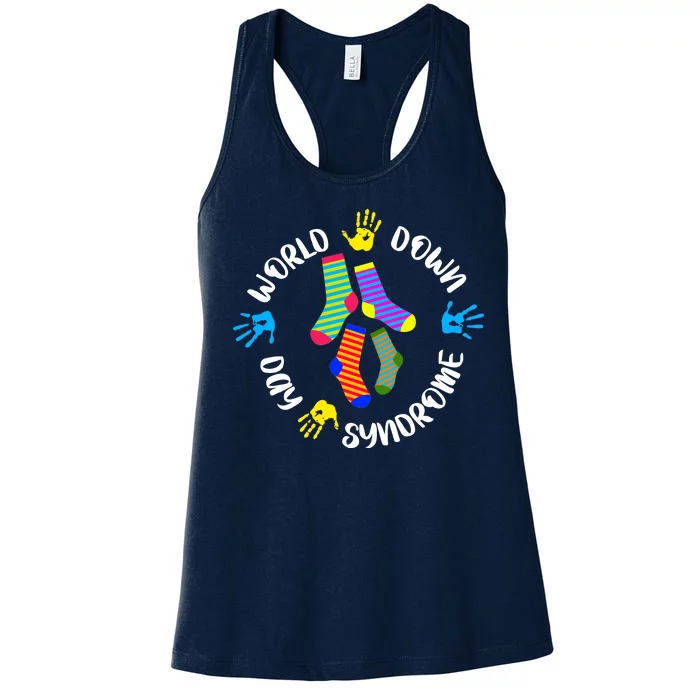 World Down Syndrome Awareness Day Women's Racerback Tank