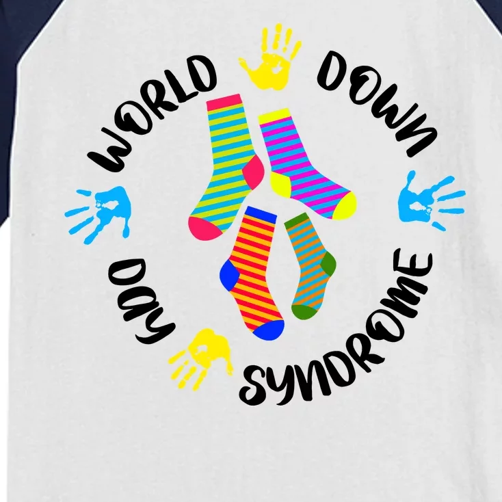 World Down Syndrome Awareness Day Kids Colorblock Raglan Jersey