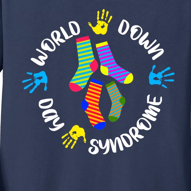 World Down Syndrome Awareness Day Kids Long Sleeve Shirt