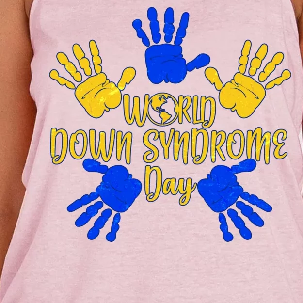 World Down Syndrome Day Women's Knotted Racerback Tank