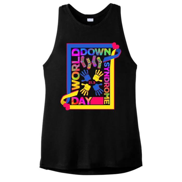 World Down Syndrome Day 21.3 Ladies Tri-Blend Wicking Tank