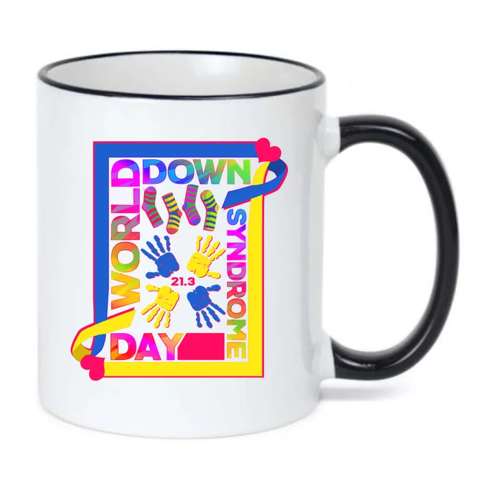 World Down Syndrome Day 21.3 Black Color Changing Mug