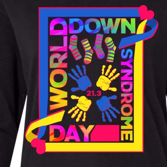 World Down Syndrome Day 21.3 Womens Cotton Relaxed Long Sleeve T-Shirt