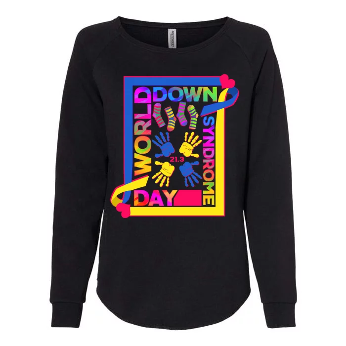 World Down Syndrome Day 21.3 Womens California Wash Sweatshirt