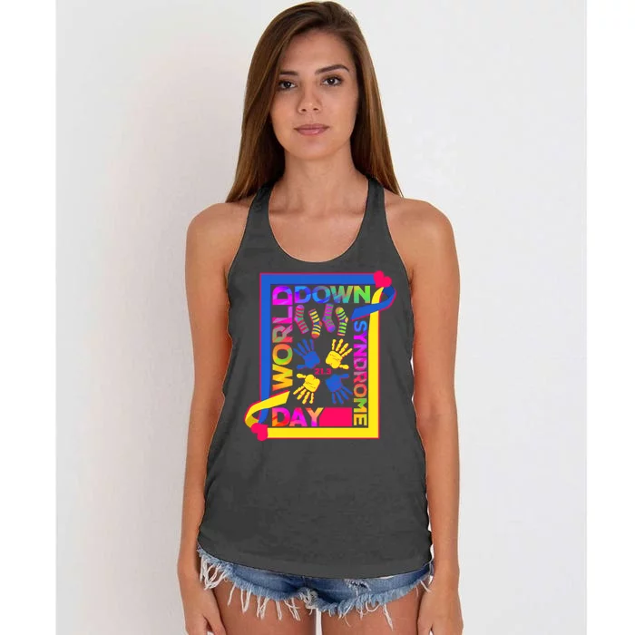 World Down Syndrome Day 21.3 Women's Knotted Racerback Tank