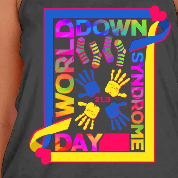 World Down Syndrome Day 21.3 Women's Knotted Racerback Tank